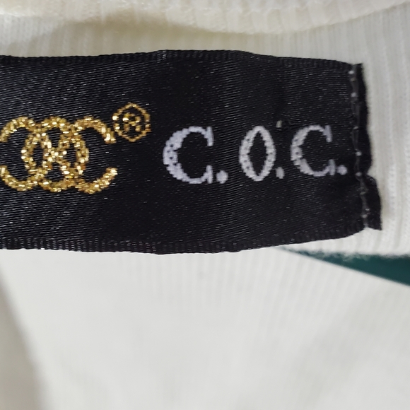 C. O. C. Gold Sequin Tank Top Ptp 19" - Picture 5 of 5